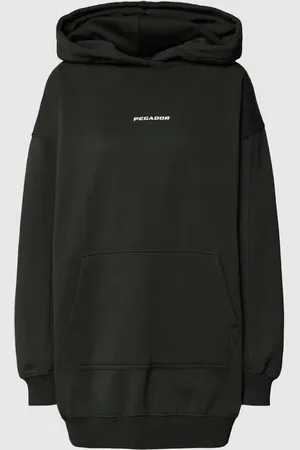 Pegador Sukienka z dzianiny dresowej o kroju oversized z nadrukiem z logo model ‘MALM’