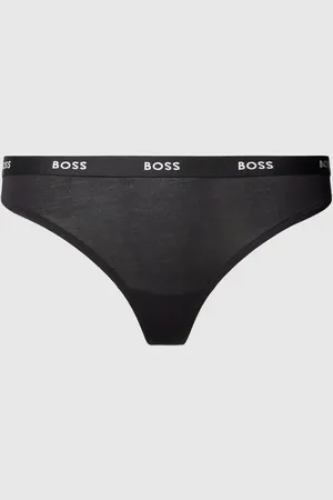 HUGO BOSS Stringi z elastycznym pasem z logo
