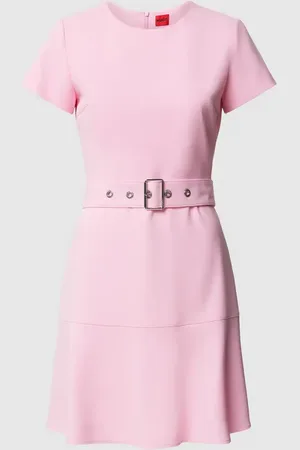 HUGO BOSS Sukienka o długości do kolan z paskiem model ‘KEVOLA’