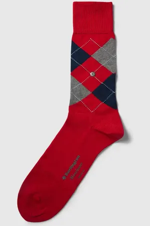 Burlington Skarpety ze wzorem w kratę model ‘MANCHESTER’
