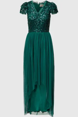 Lace & Beads Sukienka wieczorowa z obszyciem cekinami