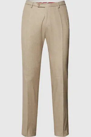 Club of Gents Spodnie do garnituru o kroju slim fit z efektem melanżowym model ‘Paco’
