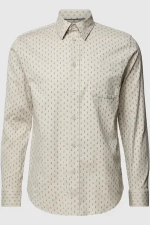 ESPRIT Koszula casualowa o kroju slim fit we wzory na całej powierzchni