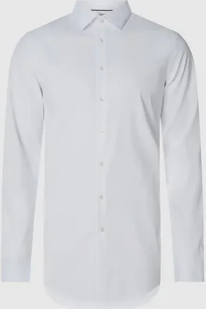Jake*s Koszula biznesowa o kroju slim fit z dodatkiem streczu i bardzo długim rękawem