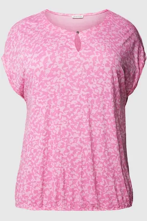 TOM TAILOR T-shirt PLUS SIZE ze wzorem na całej powierzchni