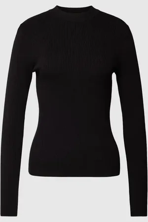 Opus Sweter z dzianiny z drobnym prążkowaniem model ‘Peffa’