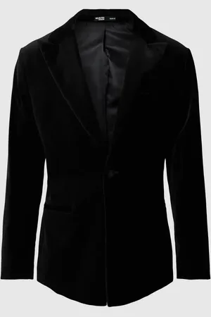 SELECTED Marynarka o kroju slim fit z nachodzącymi na siebie guzikami model ‘HALE’