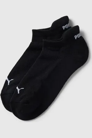 PUMA Krótkie skarpety z detalami z logo w zestawie 2 szt. model ‘Cushioned’