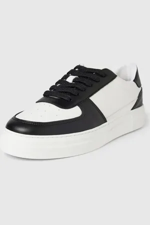 SELECTED Sneakersy skórzane w jednolitym kolorze model ‘HARALD’