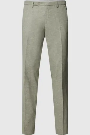 Club of Gents Spodnie do garnituru o kroju slim fit z efektem melanżowym model ‘Paco’