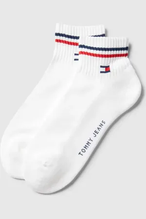 Tommy Hilfiger Krótkie skarpety z nadrukiem z logo w zestawie 2 szt. model ‘Iconic’