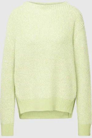 Opus Sweter z dzianiny z dekoltem w łódkę model ‘Partano’