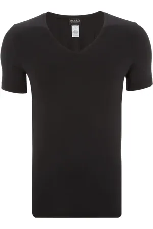Hanro T-shirt z dekoltem w serek