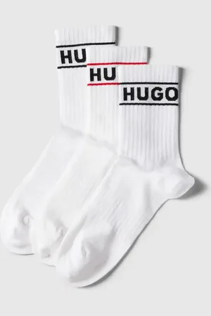 HUGO BOSS Skarpety z detalem z logo w zestawie 3 szt. model ‘SPORTY’