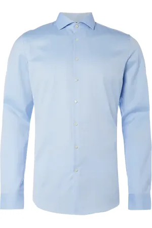 Jake*s Koszula biznesowa o kroju slim fit z twillu z bardzo długim rękawem