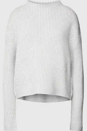 Opus Sweter z dzianiny ze wzorem w paski model ‘Peis’