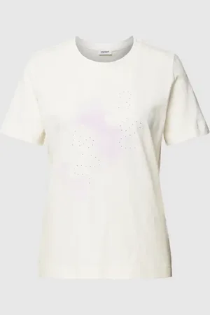 ESPRIT T-shirt zdobiony kamieniami