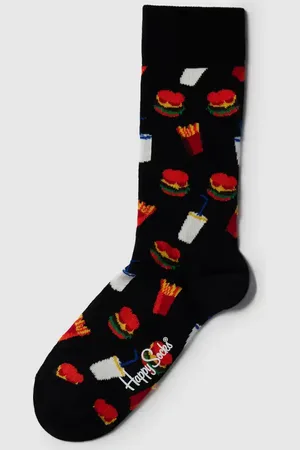Happy Socks Skarpety ze wzorem na całej powierzchni model ‘BURGER’
