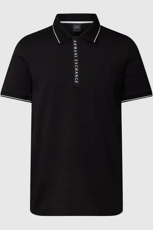 Armani Exchange Koszulka polo z paskami w kontrastowym kolorze