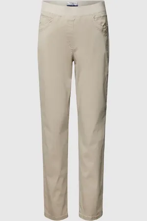 Brax Spodnie o kroju slim fit z elastycznym pasem z logo model ‘Pamina Fun’