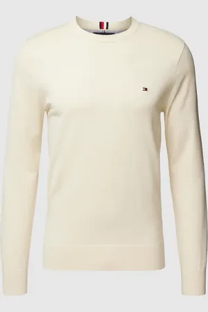 Tommy Hilfiger Sweter z dzianiny z wyhaftowanym logo