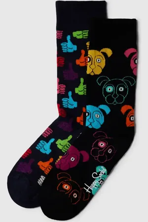 Happy Socks Skarpety ze wzorem na całej powierzchni w zestawie 2 szt. model ‘Dog’