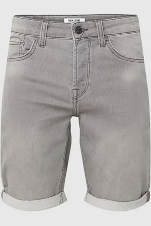 Only & Sons Szorty jeansowe z detalami z logo