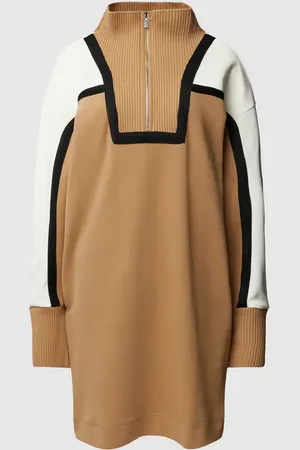 HUGO BOSS Sukienka z dzianiny PLUS SIZE ze stójką model ‘Emainy’