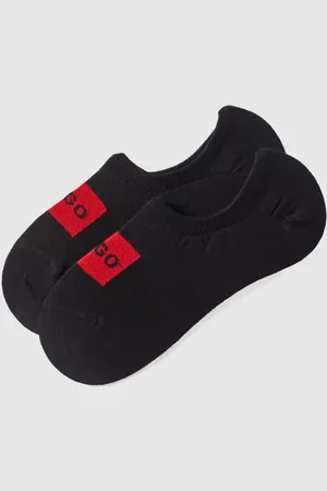 HUGO BOSS Skarpetki stopki z nadrukiem z logo w zestawie 2 szt.