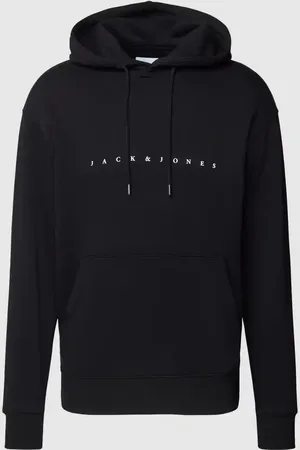 JACK & JONES Bluza z kapturem z nadrukiem z logo