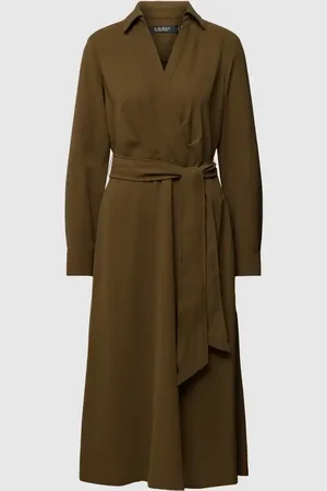 Ralph Lauren Sukienka kopertowa z wiązanym paskiem model ‘ROWELLA’