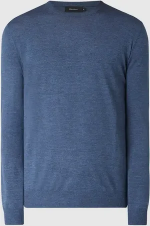 Matinique Sweter z dzianiny z wełny lana model ‘Margrate Merino’