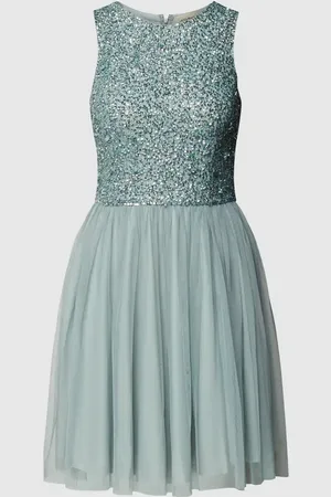 Lace & Beads Sukienka koktajlowa o długości mini z cekinowym obszyciem