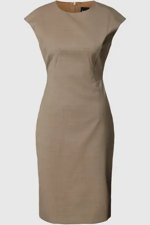 HUGO BOSS Sukienka o długości do kolan z okrągłym dekoltem model ‘Dironah’