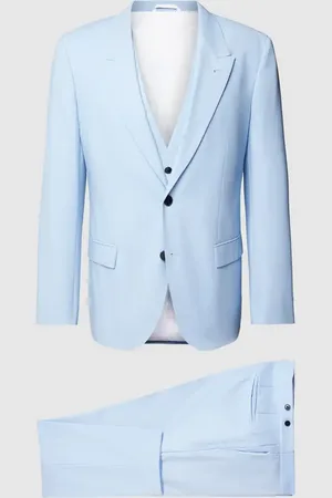 HUGO BOSS Marynarka zapinana na dwa guziki z kieszeniami z patką model ‘Henry’