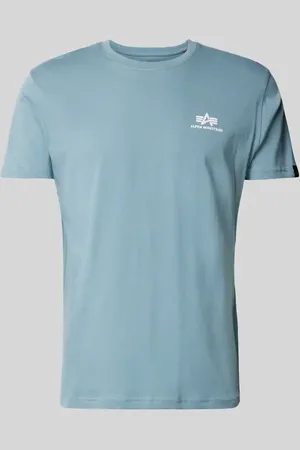 Alpha Industries T-shirt z nadrukiem z logo model ‘BASIC’