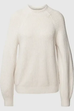 TOM TAILOR Sweter z dzianiny z dodatkiem wełny lana i prążkowaną fakturą
