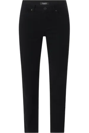 Angels Spodnie materiałowe o kroju slim tapered fit z dodatkiem streczu model ‘Solid’