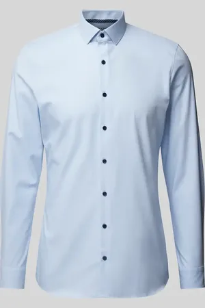 Olymp Koszula biznesowa o kroju Super Slim Fit z kołnierzykiem typu kent