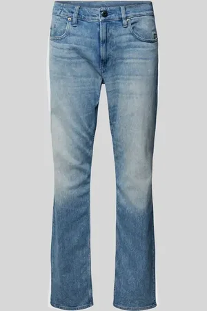 G-Star Jeansy o kroju straight fit z naszywką z logo model ‘Mosa’