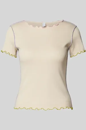 Mazine T-shirt z falistym wykończeniem model ‘Ash’