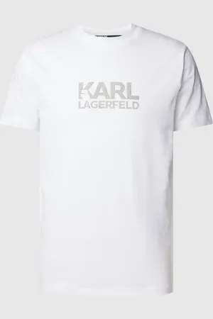 Karl Lagerfeld T-shirt z nadrukiem z logo