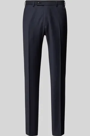 Digel Spodnie do garnituru o kroju slim fit z mieszanki żywej wełny model ‘Franco’