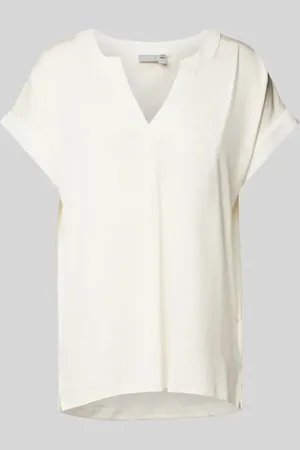 FRANSA T-shirt z dekoltem w serek model ‘Liv’