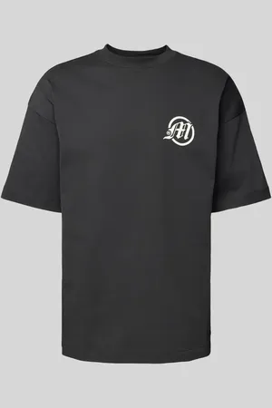 Multiply Apparel T-shirt typu oversized z nadrukiem z logo