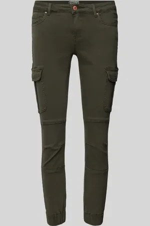 ONLY Spodnie cargo o kroju regular fit z kieszeniami cargo