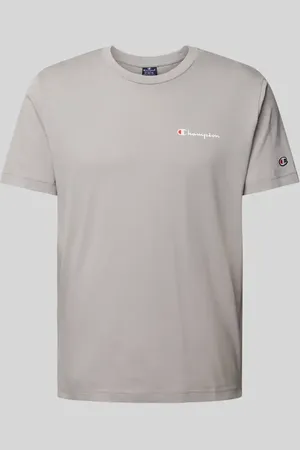 Champion T-shirt z nadrukiem i naszywką z logo