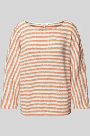 Opus Sweter z dzianiny ze wzorem w paski model ‘Guste’