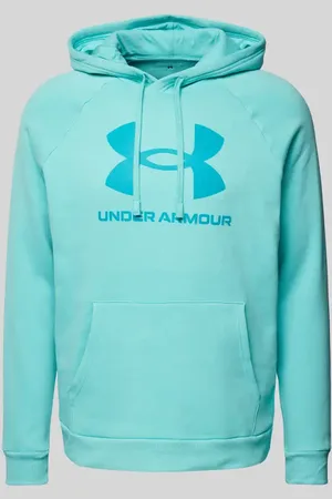 Under Armour Bluza z kapturem i nadrukiem z logo model ‘Rival’