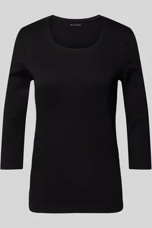 Christian Berg T-shirt z rękawami o długości 3/4 w jednolitym kolorze